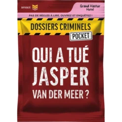 GIGAMIC Dossiers Criminels Pocket : Qui A Tué Jasper Van Der Meer ?