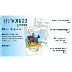 Histodingo : Moyen-Âge -Jeux De Cartes Pour Enfants histodingo moyen age 10