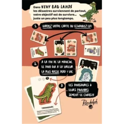 GIGAMIC Very Bad Lands : T-Rex 5 GIGAMIC Very Bad Lands : T-Rex -Jeux De Cartes Pour Enfants very badlands t rex 2